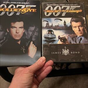 James Bond 007 DVD Set of World is Not Enough and Golden Eye with Pierce Brosnan